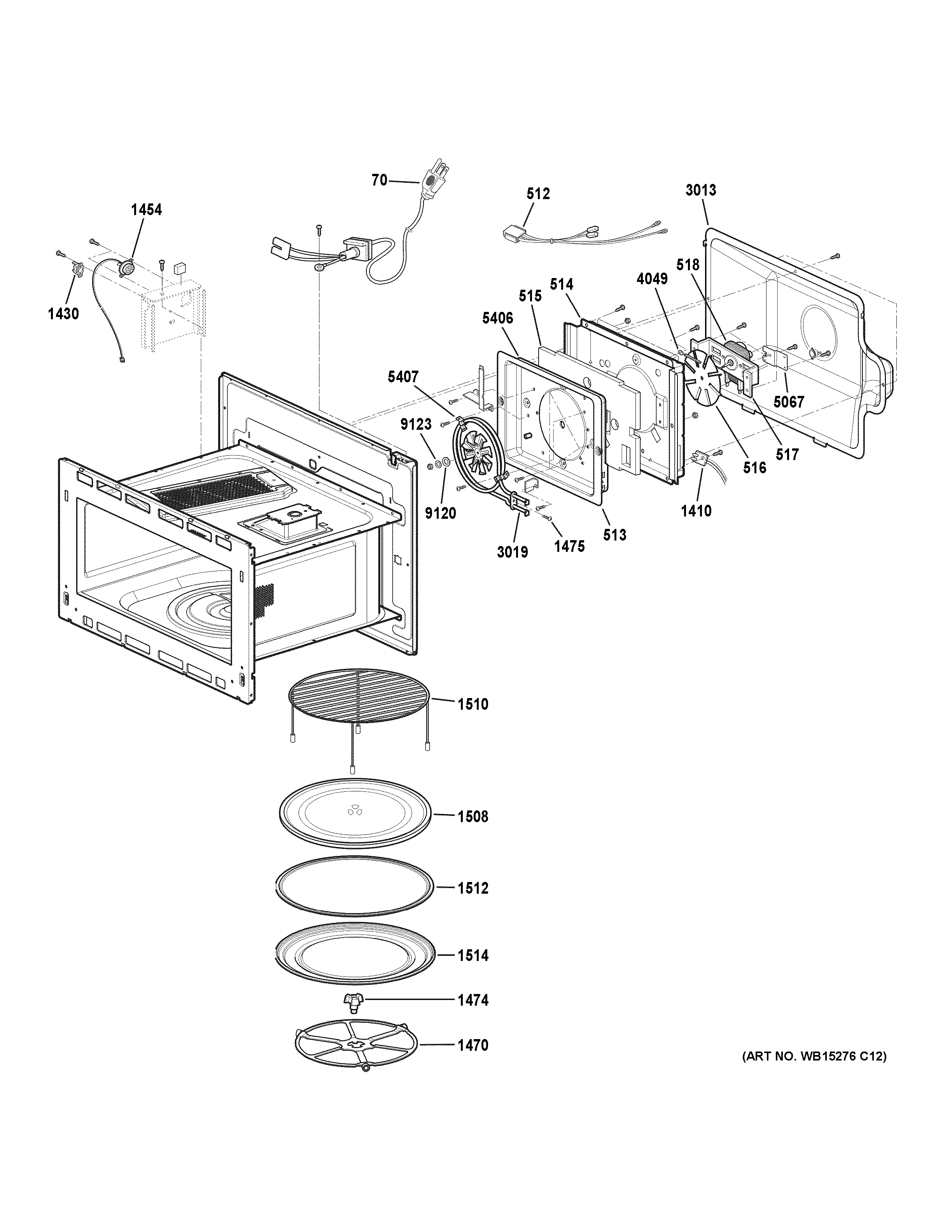 GE PSB9120EF2ES interior parts diagram