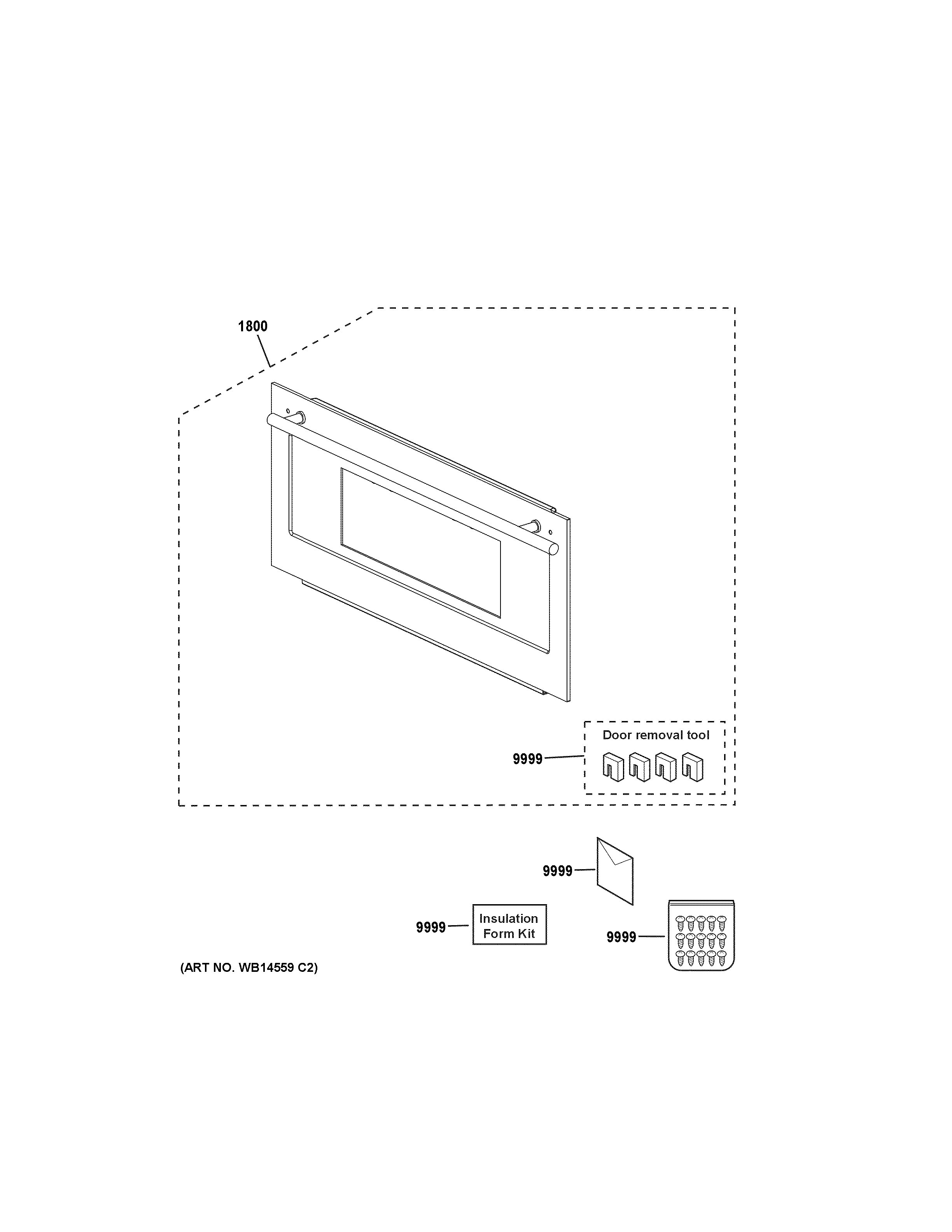 GE ZSC2201J4SS door parts diagram