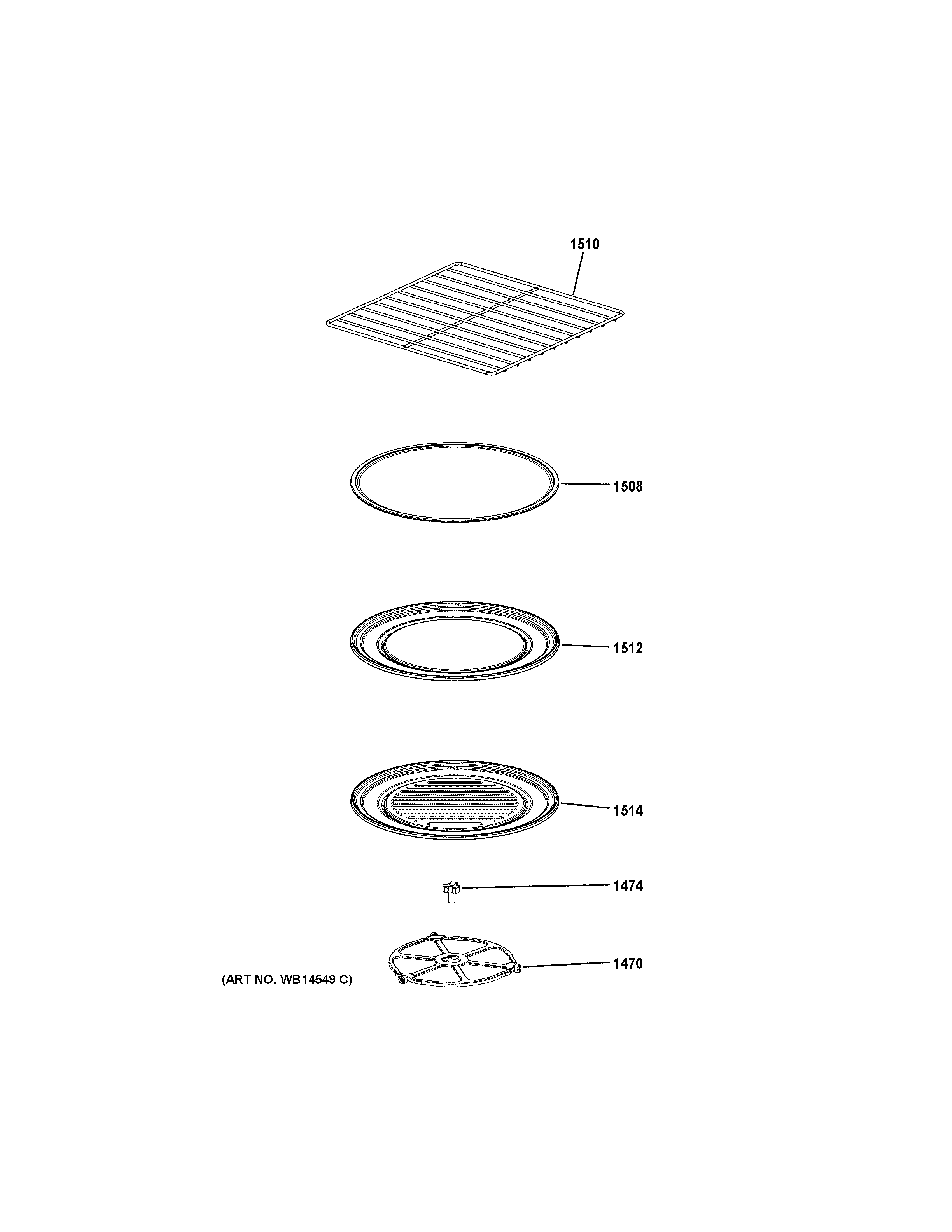 GE ZSC2201J4SS interior parts (2) diagram