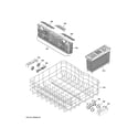 GE GDF520PMJ0ES lower rack assembly diagram