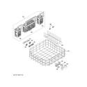 GE GDT635HGJ2WW lower rack assembly diagram