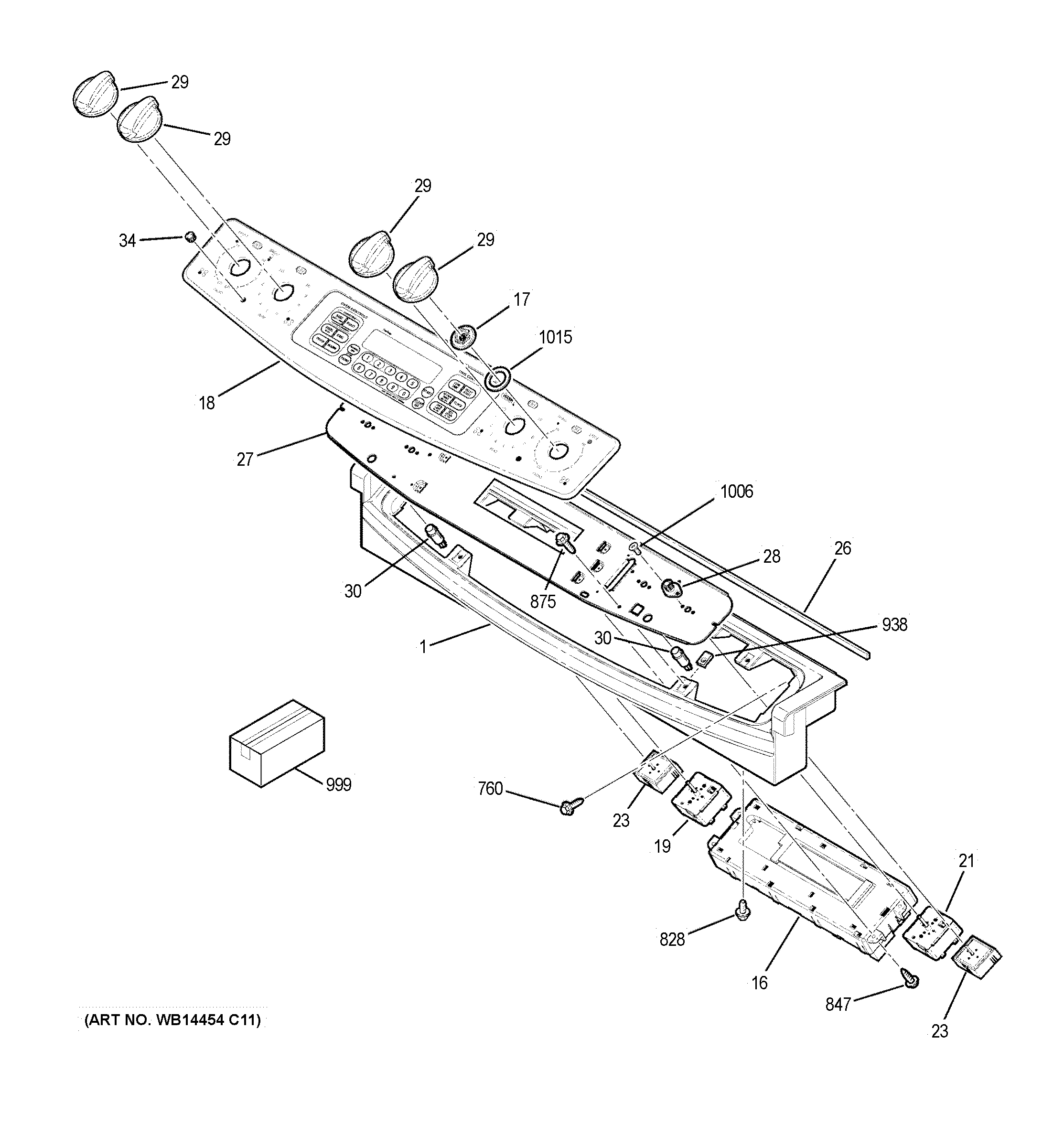 GE JSP46SN1SS control panel diagram