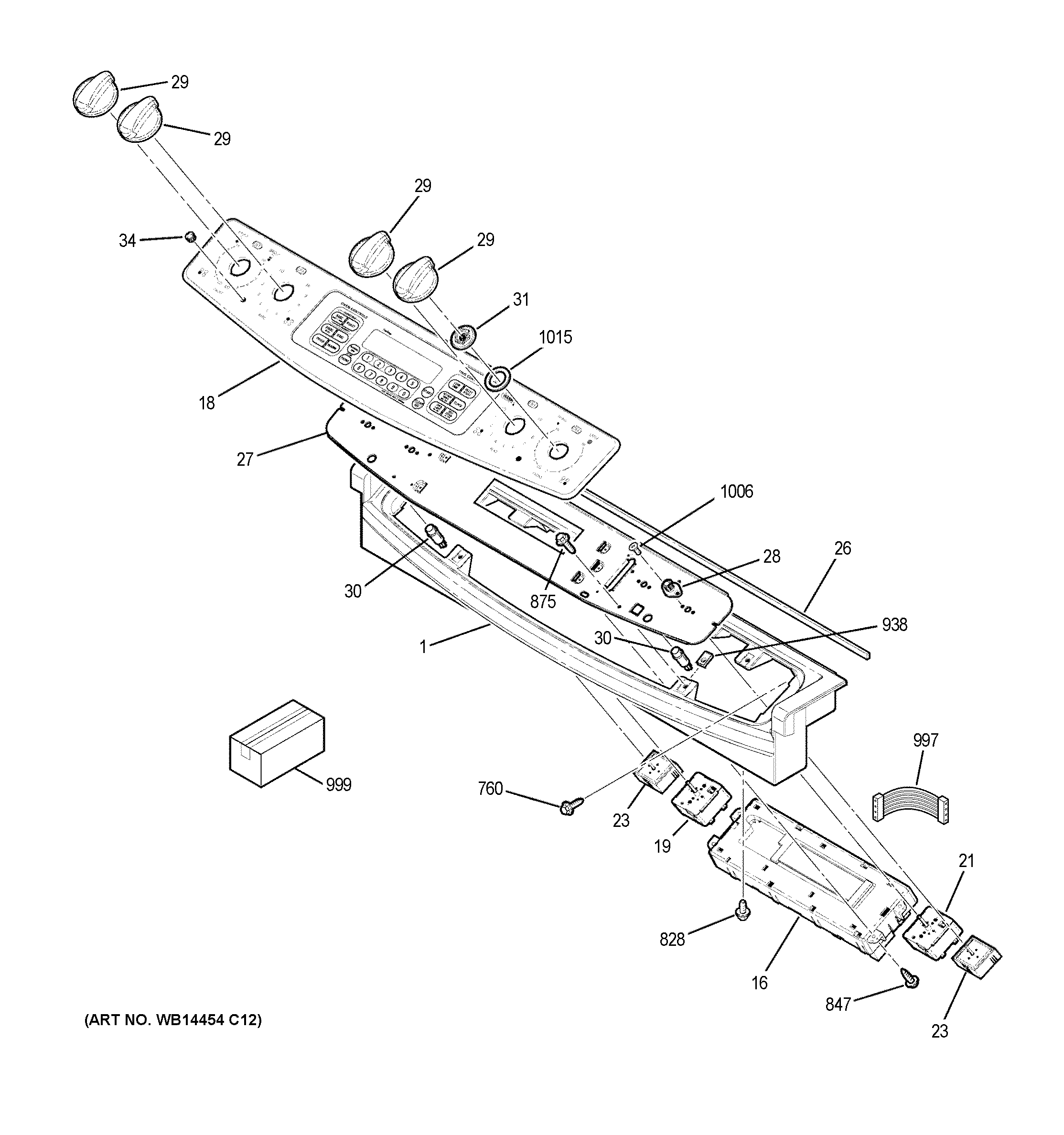 GE JSP46SP2SS control panel diagram