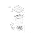GE PHB920EJ4ES cooktop diagram