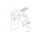 Hotpoint HPS15BTHMLCC freezer section diagram