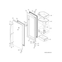 GE PYD22KSLDSS fresh food door - rh diagram