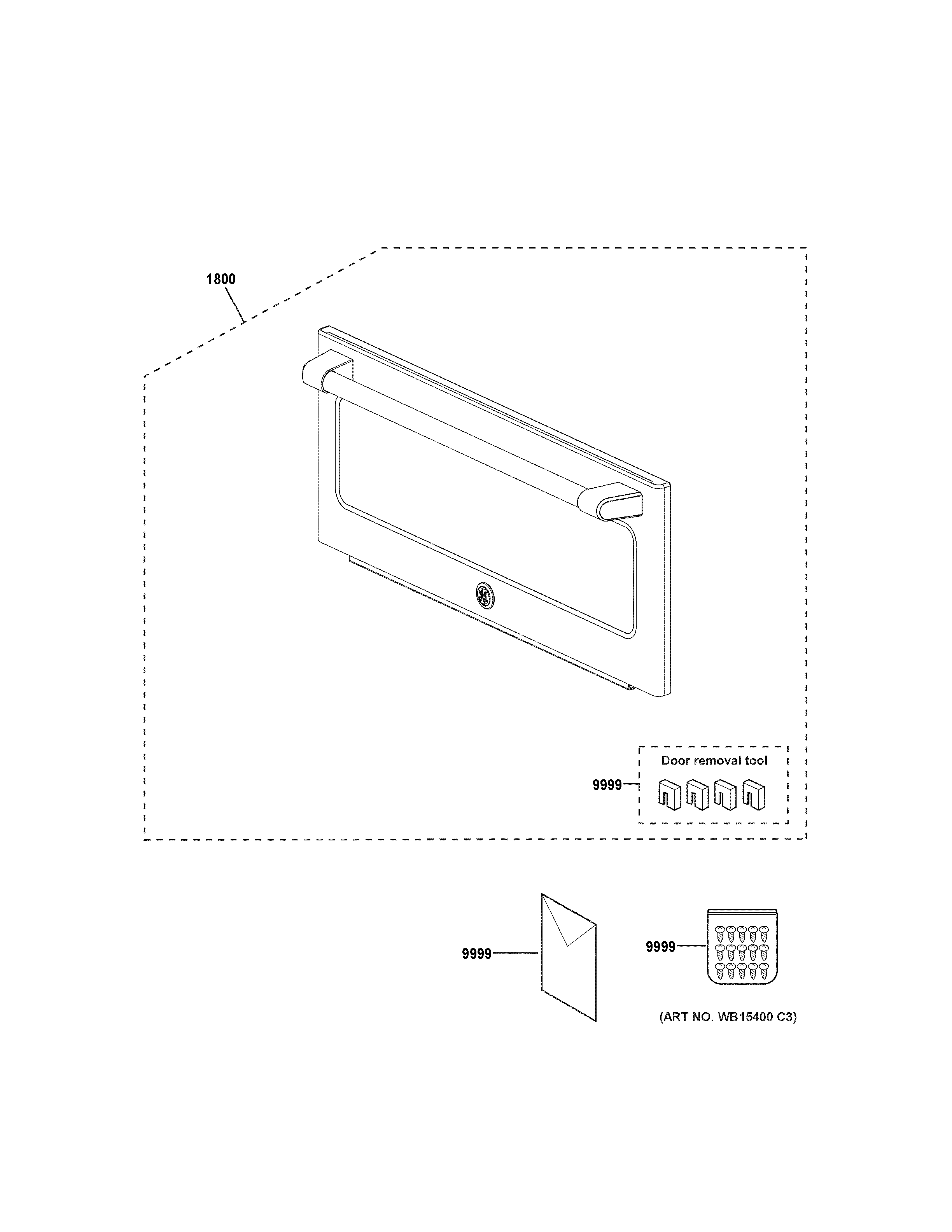 GE CSB9120SJ3SS door parts diagram