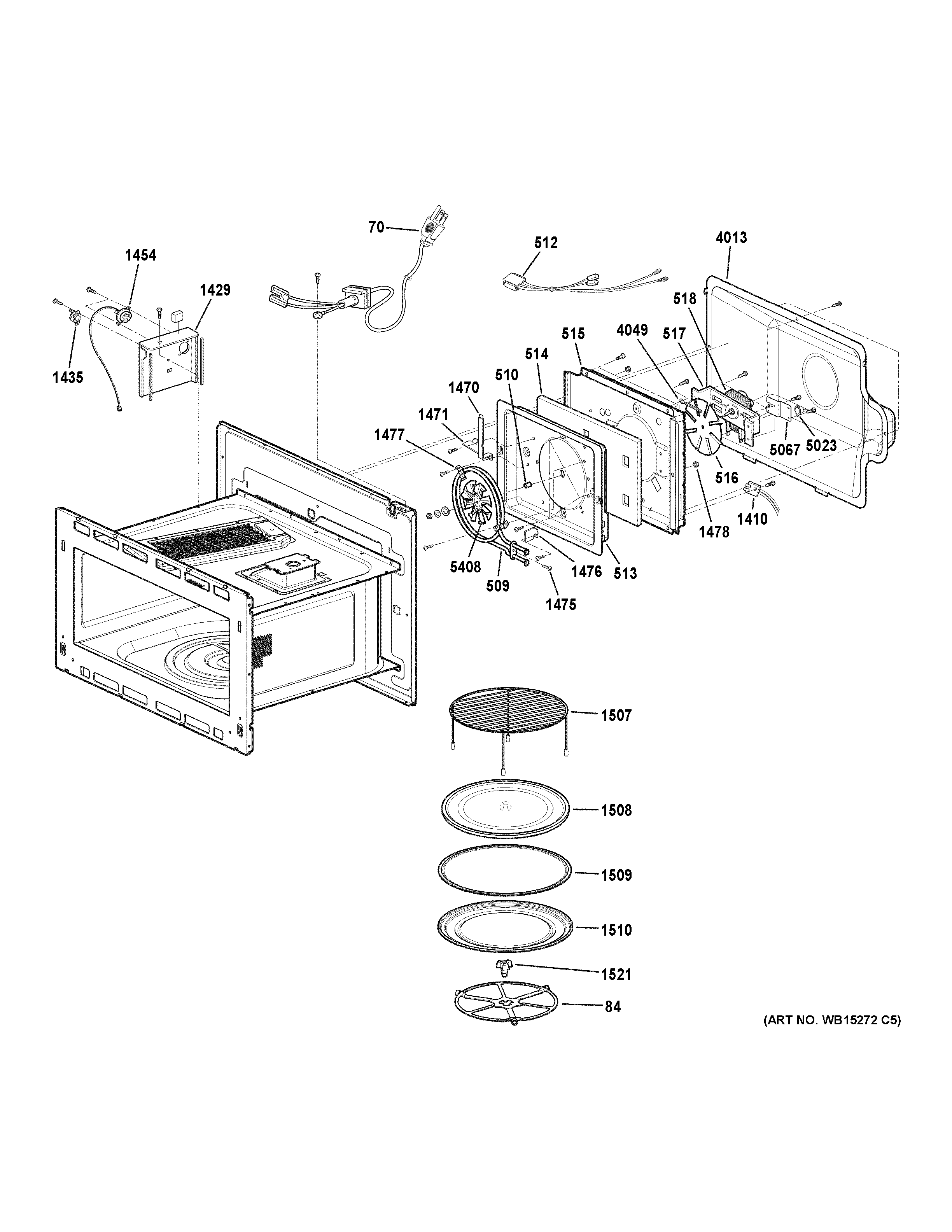 GE PSB9100DF1BB interior parts (1) diagram
