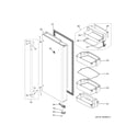 GE CYE22USHBSS fresh food door - rh diagram