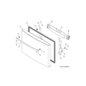 GE PFE28PBLCTS freezer door diagram