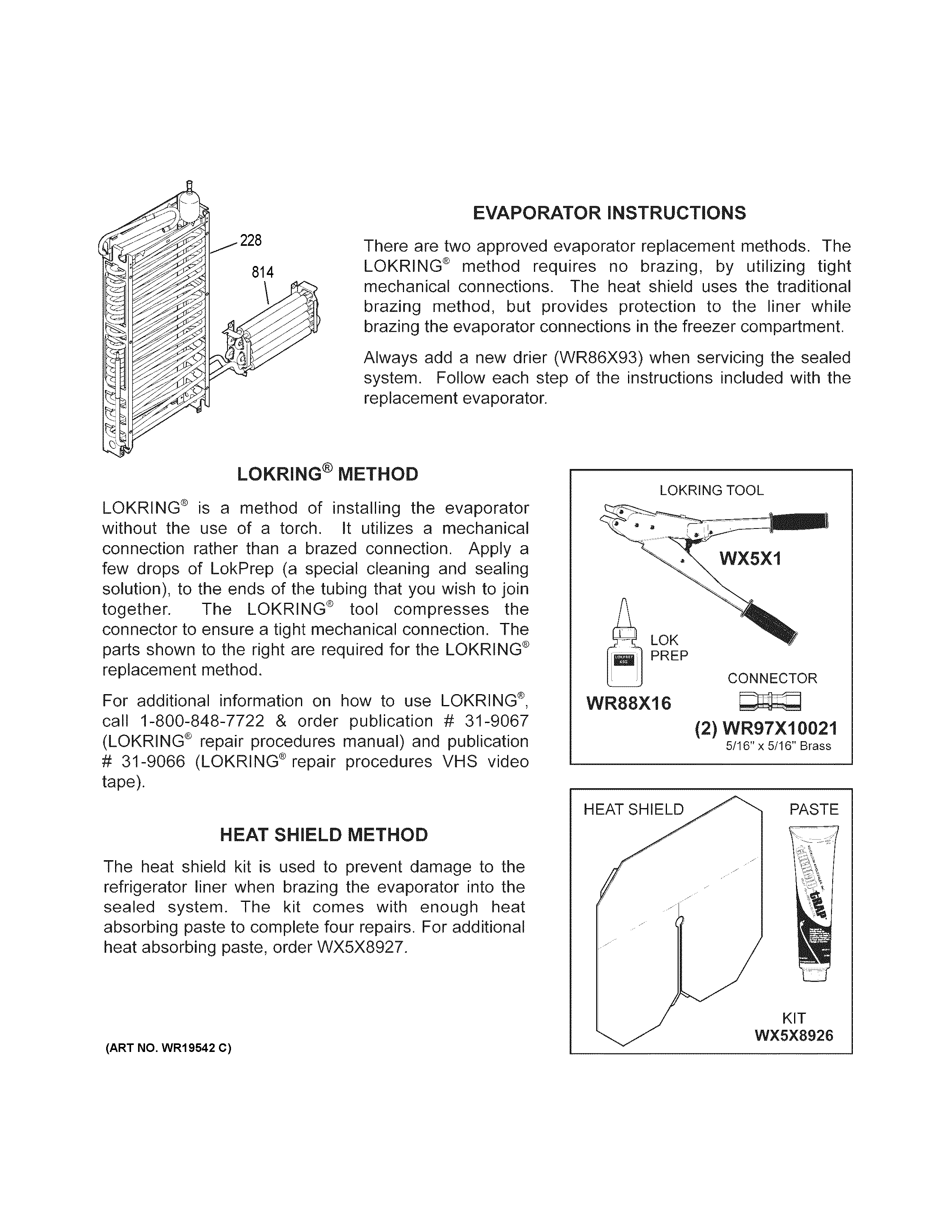 GE CZS25TSEBFSS evaporator instructions diagram
