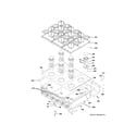 GE CGU366SEH2SS cooktop diagram