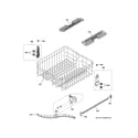 GE GDT545PGJ0WW upper rack assembly diagram