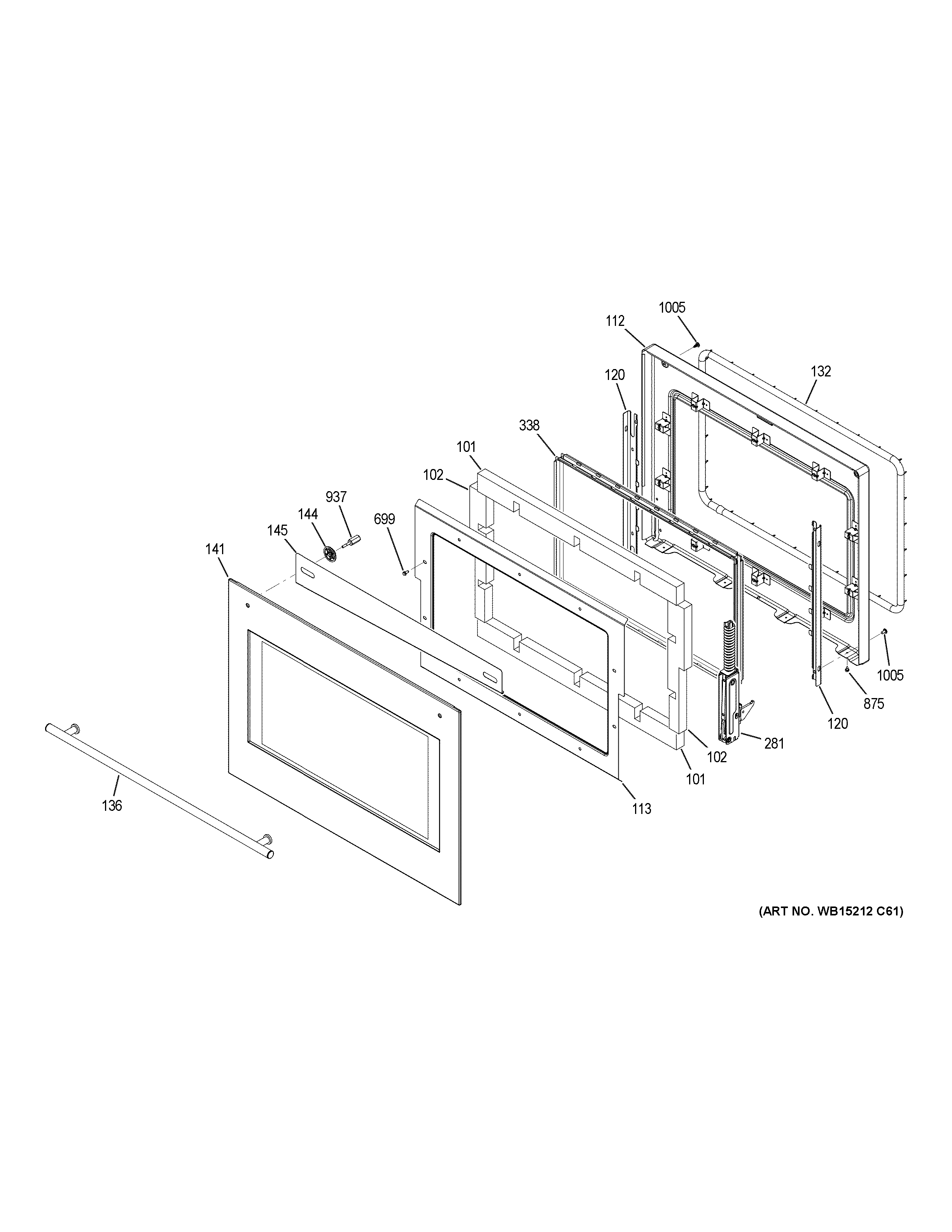 GE ZET9550SH3SS lower door diagram