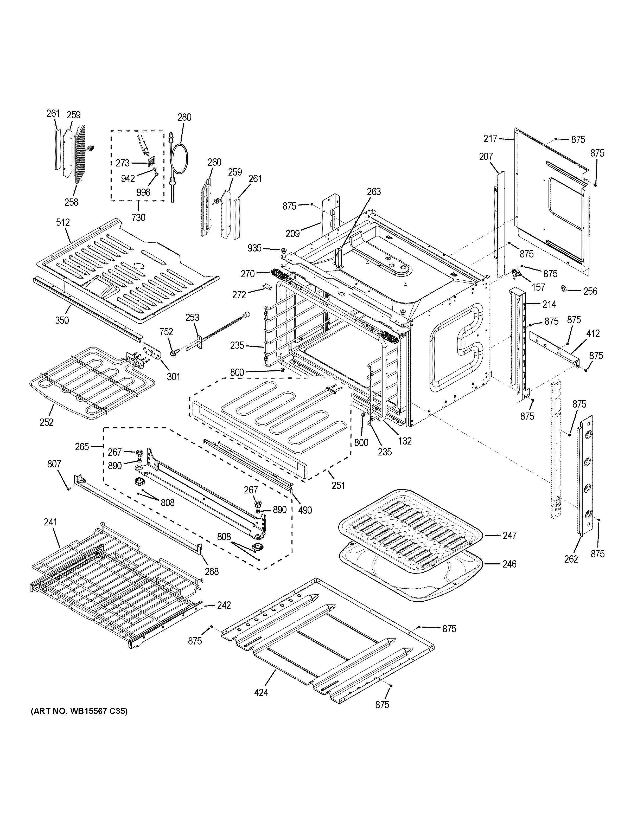 GE ZET1FQSL1SS body parts diagram