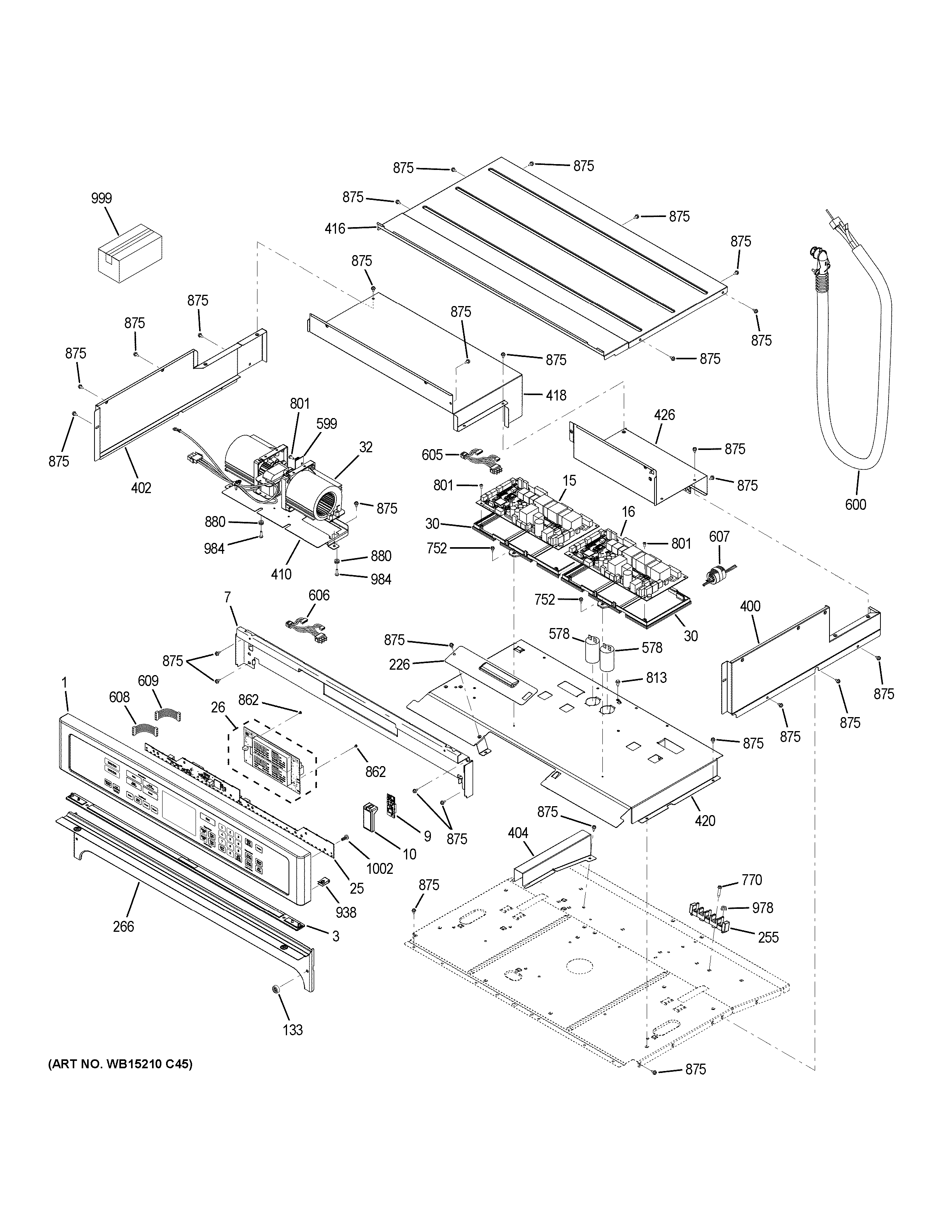 GE CT9550SH4SS control panel diagram