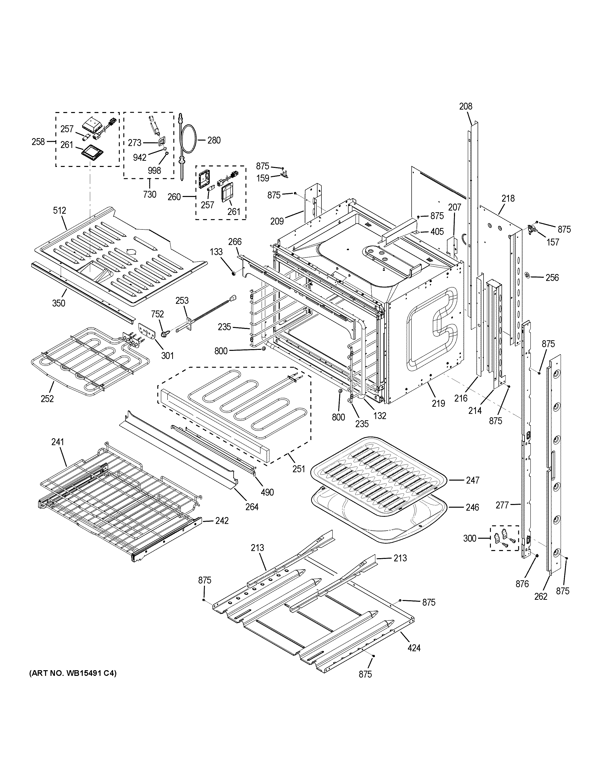 GE CT9570SL1SS lower oven diagram