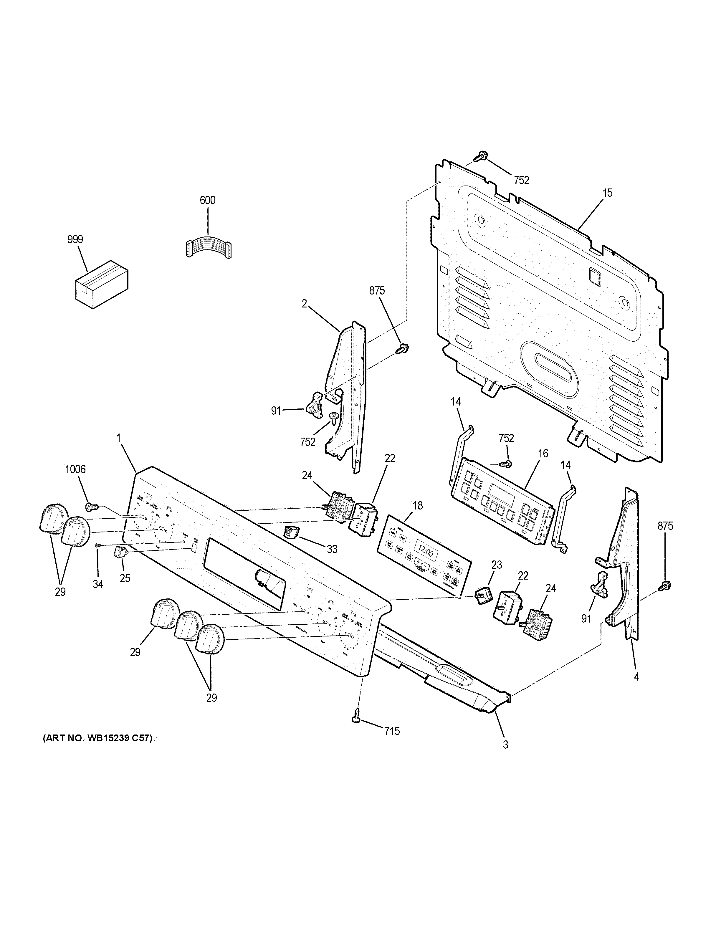 GE JB655SK4SS control panel diagram
