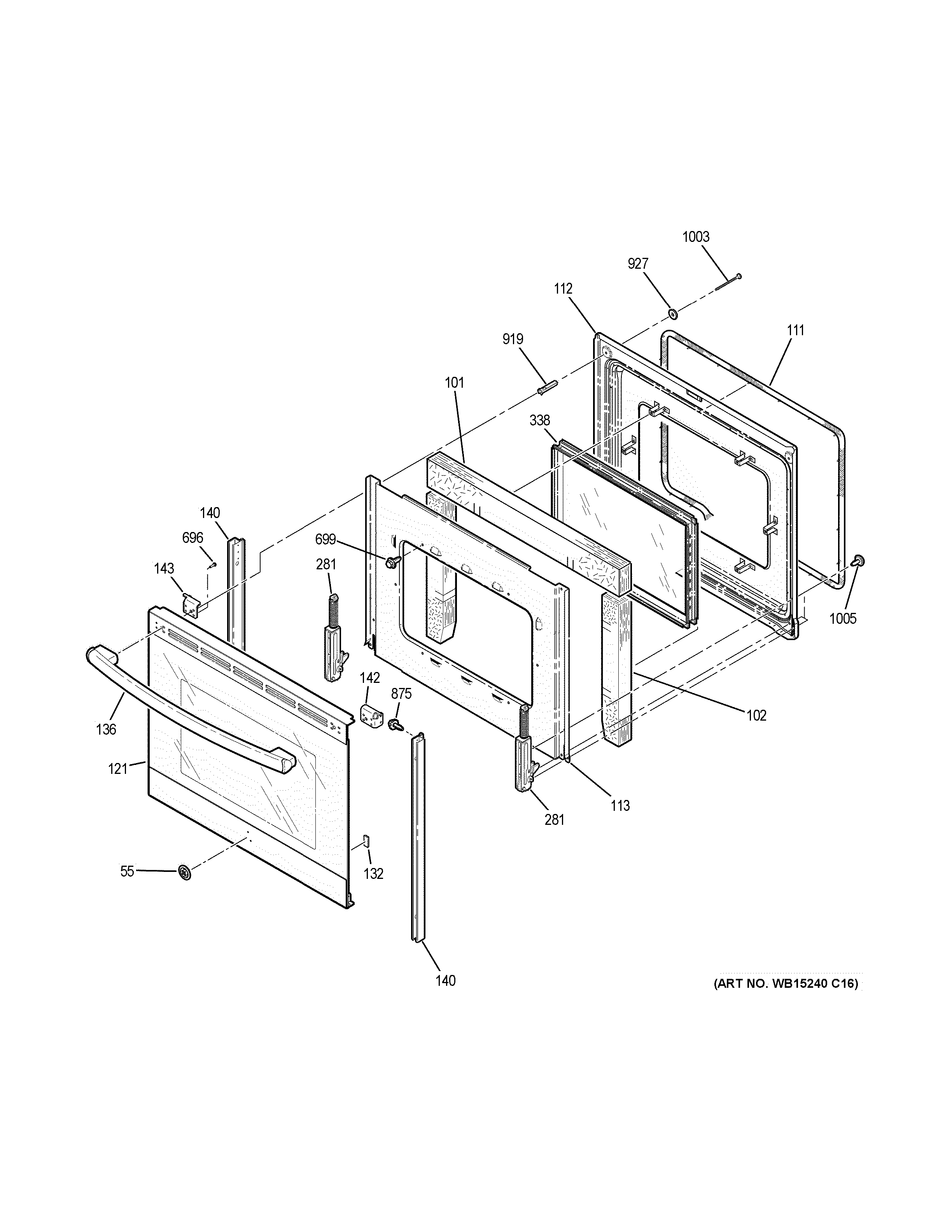 GE JBS60RK4SS door diagram