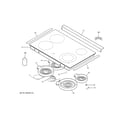 GE JD630SF7SS cooktop diagram