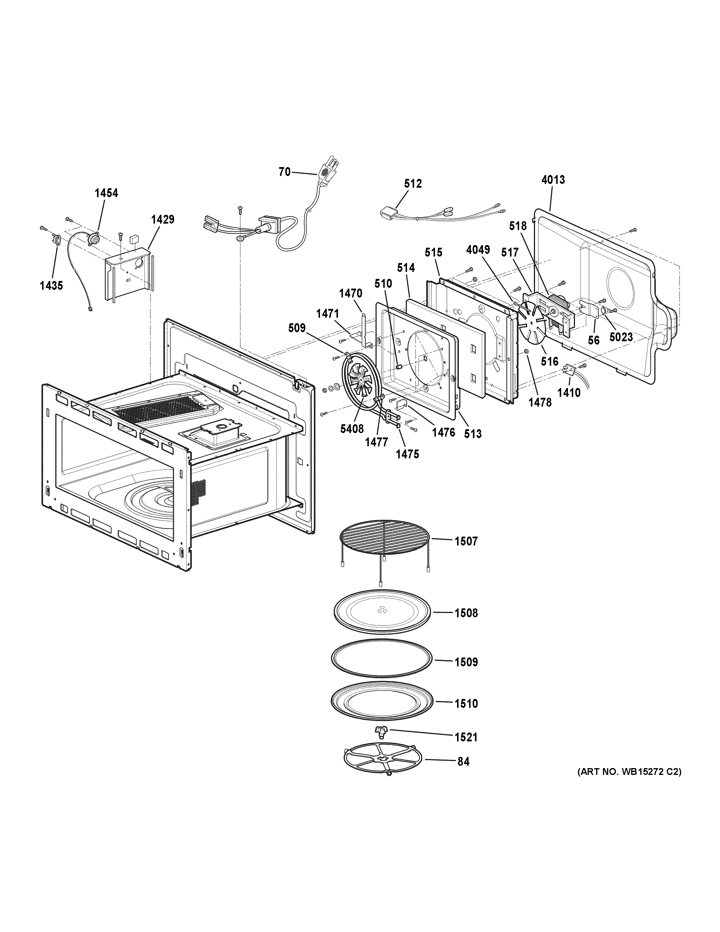 GE PSB9100EF2ES interior parts (1) diagram