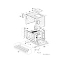 GE PSB9100EF3ES oven cavity parts diagram