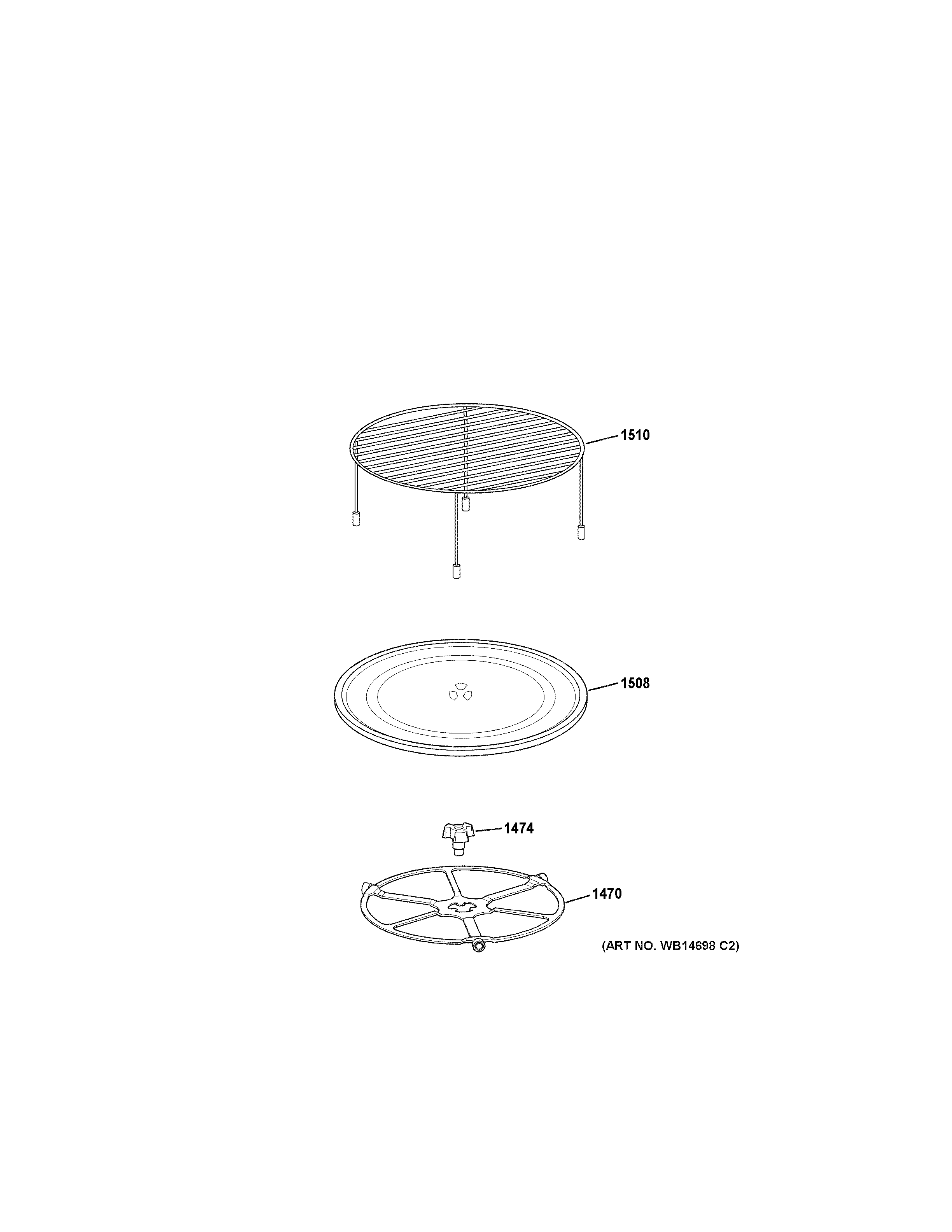 GE CWB7030SL3SS interior parts (2) diagram