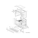 GE PSB9120EF3ES oven cavity parts diagram