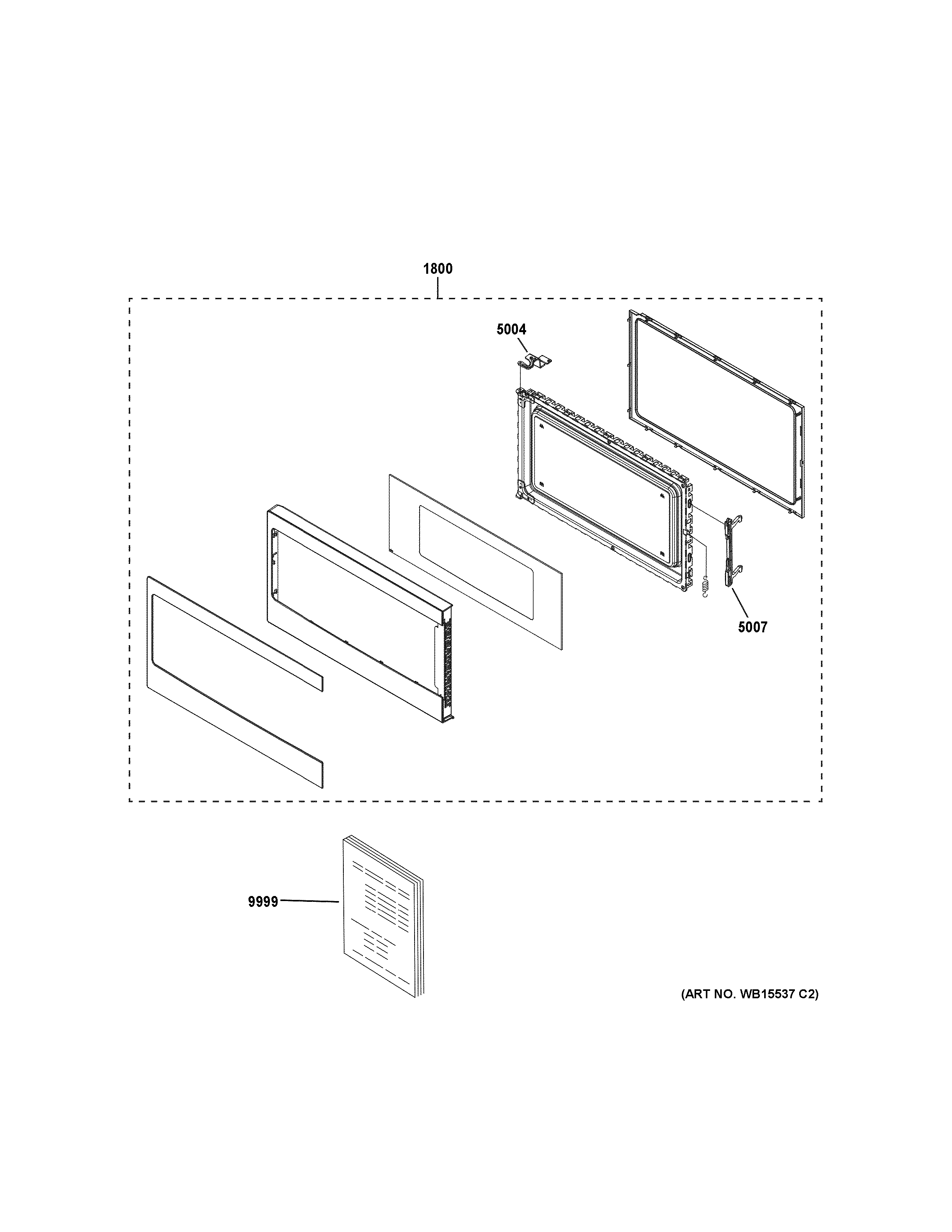 GE ZES1227SL1SS door parts diagram