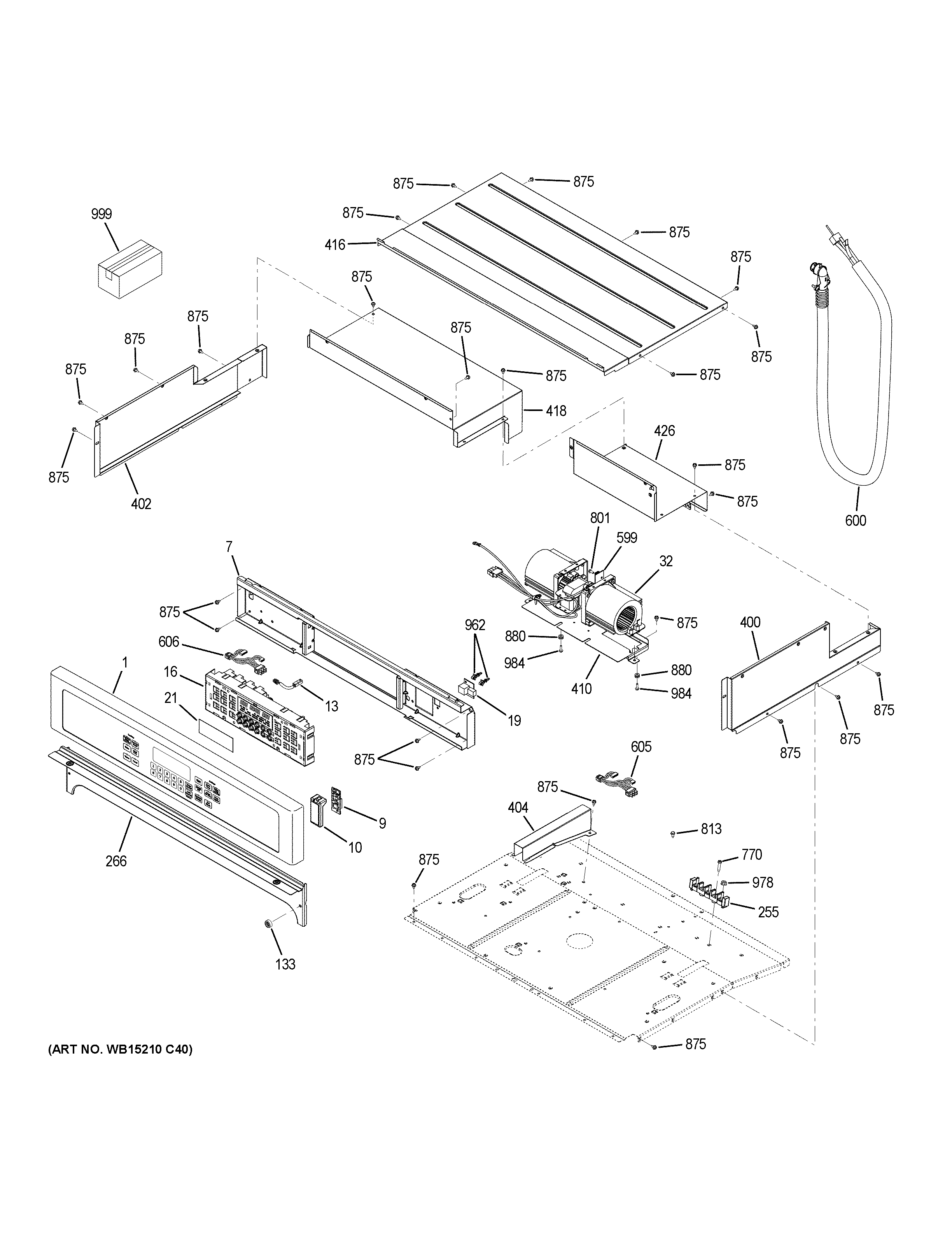 GE CK7000SH4SS control panel diagram