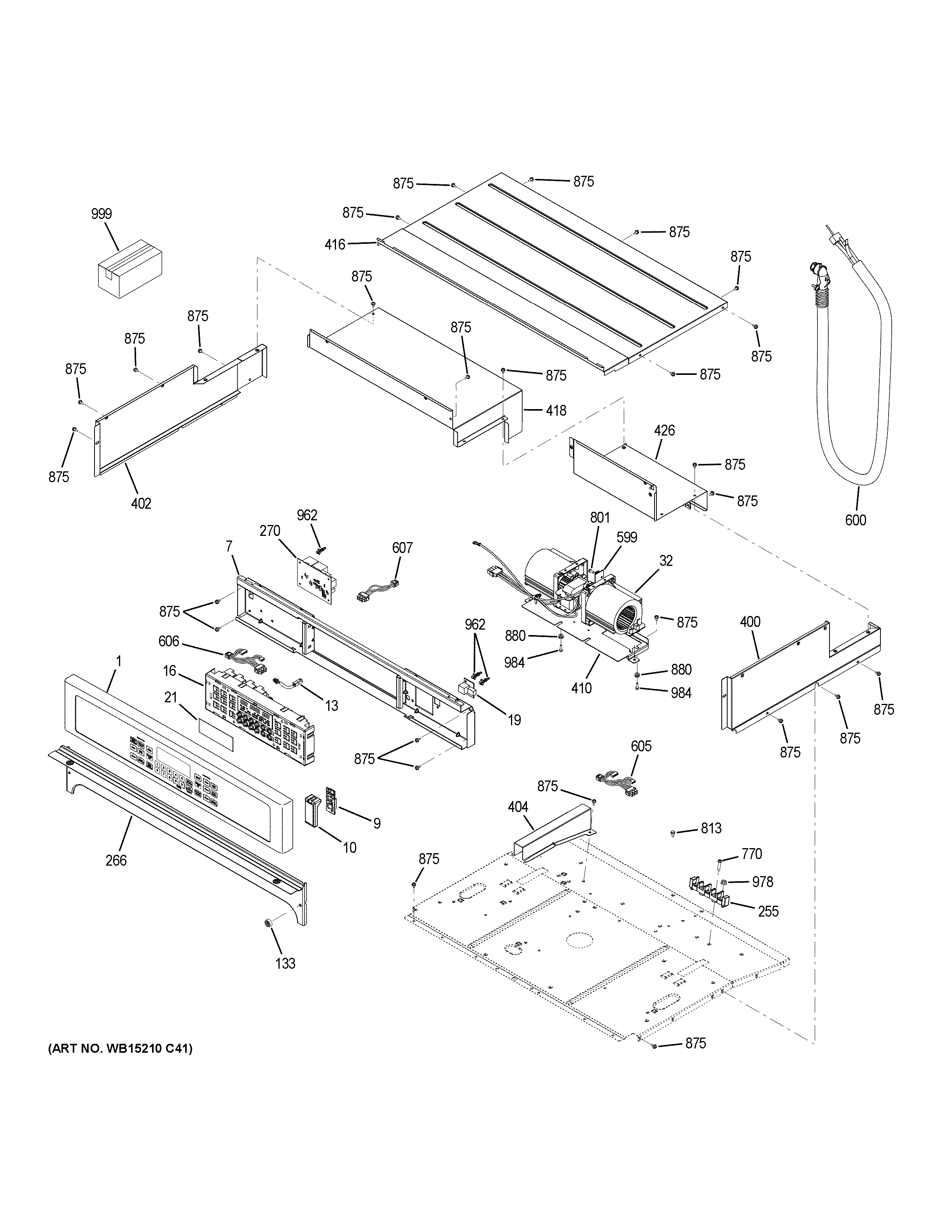GE CK7500SH4SS control panel diagram