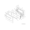 GE JK5500DF6BB upper door diagram