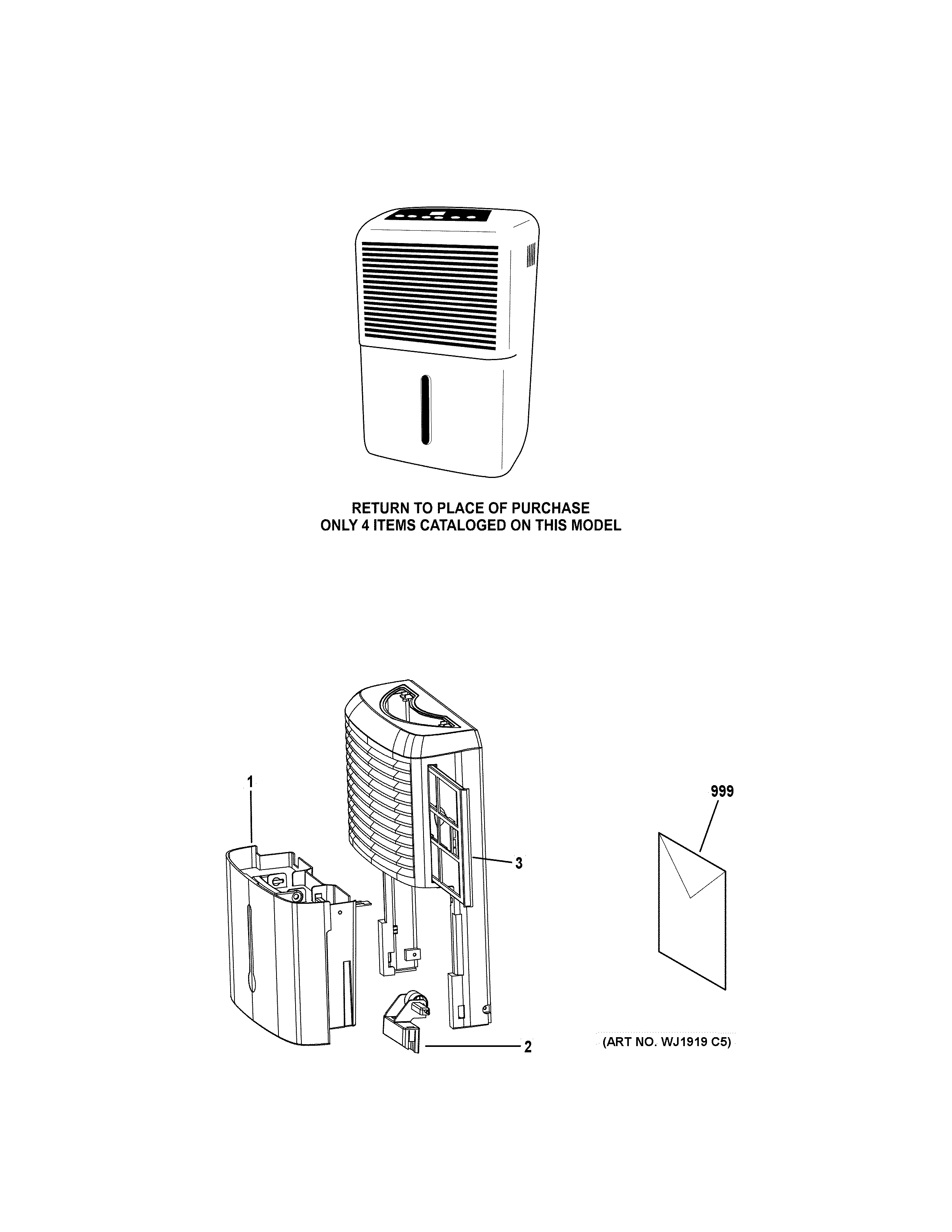 GE APEH70LWQ1 dehumidifier diagram