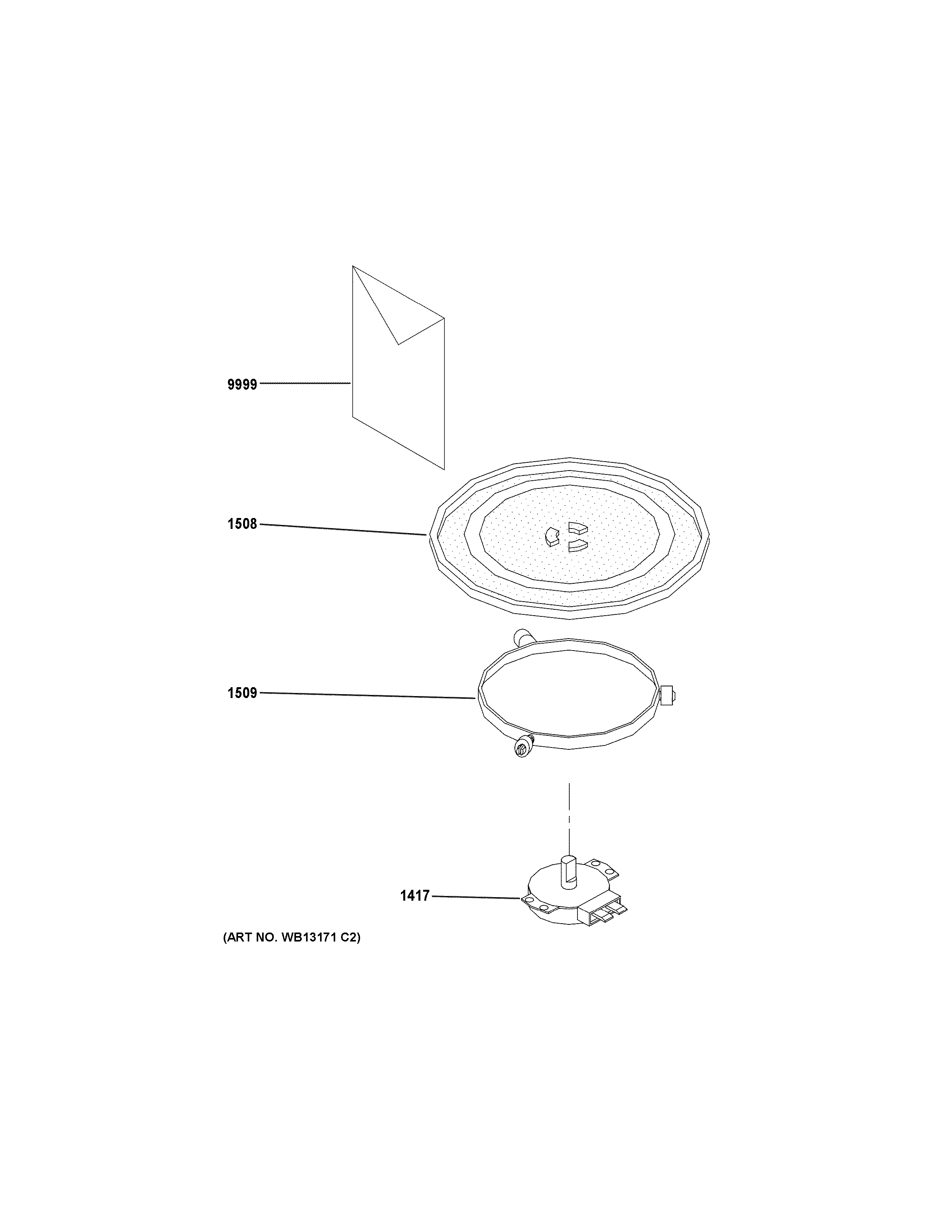GE JE1160WD03 microwave diagram