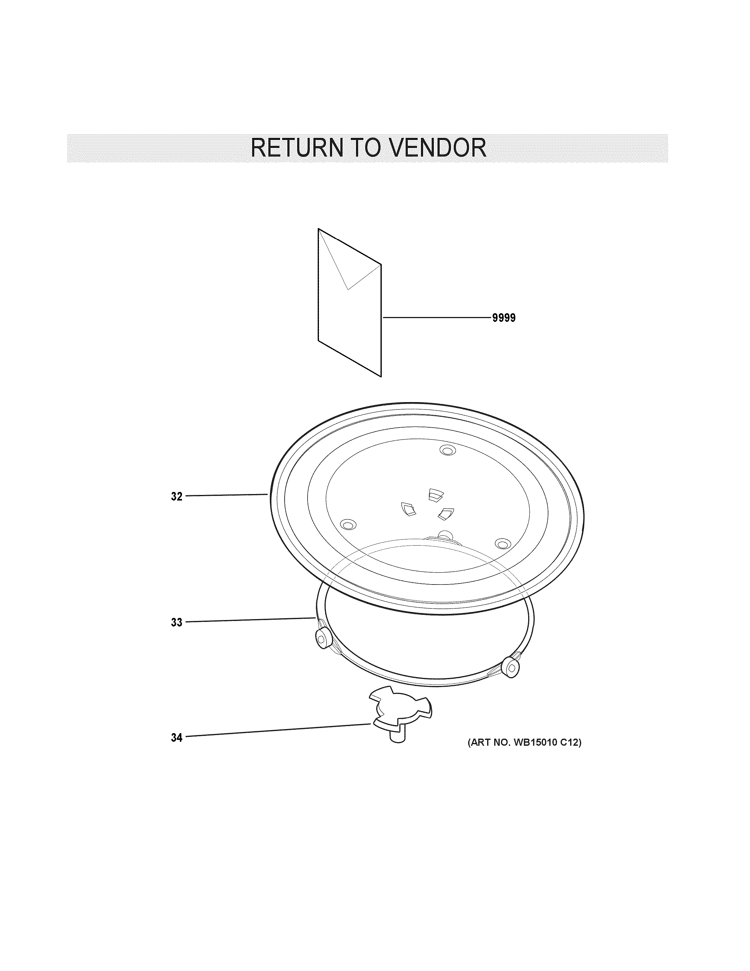 GE JEM25BF001 microwave diagram