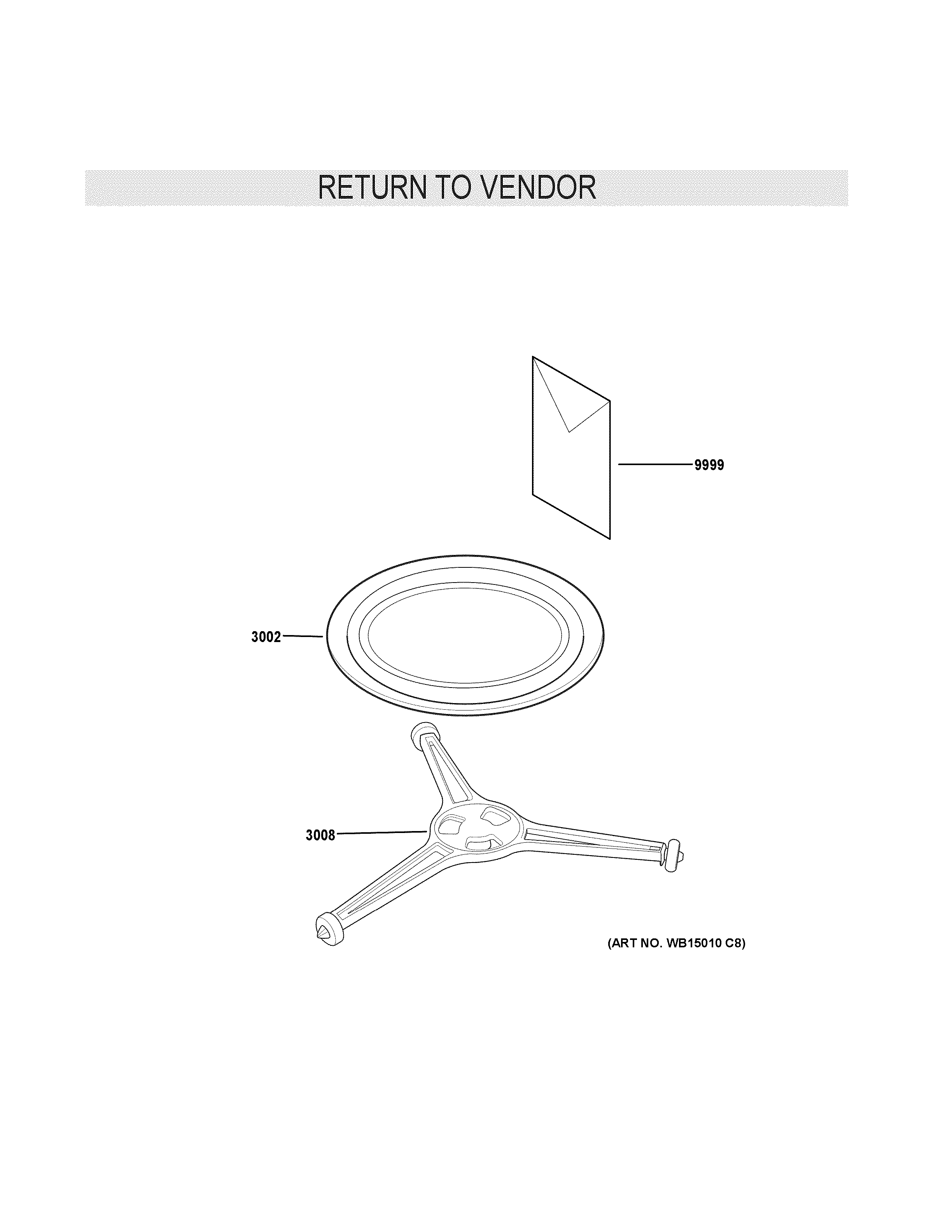 GE JES1339WC01 microwave diagram