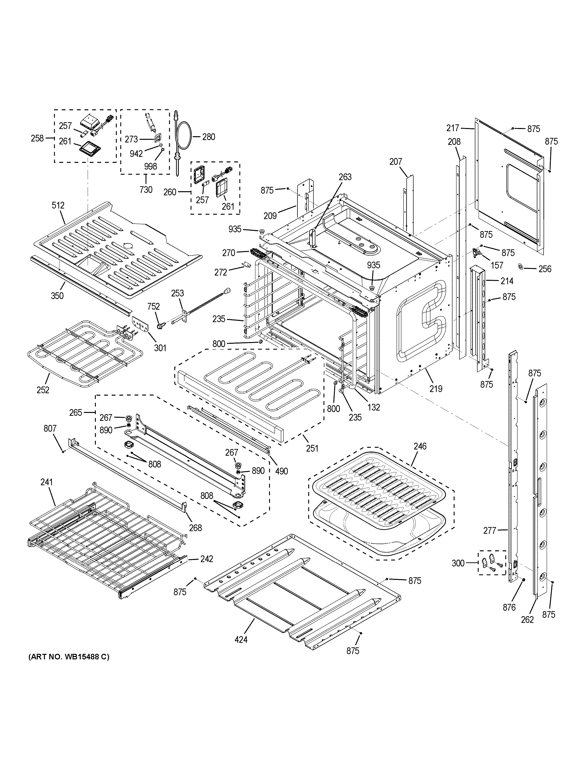 GE CT9570SL2SS upper oven diagram