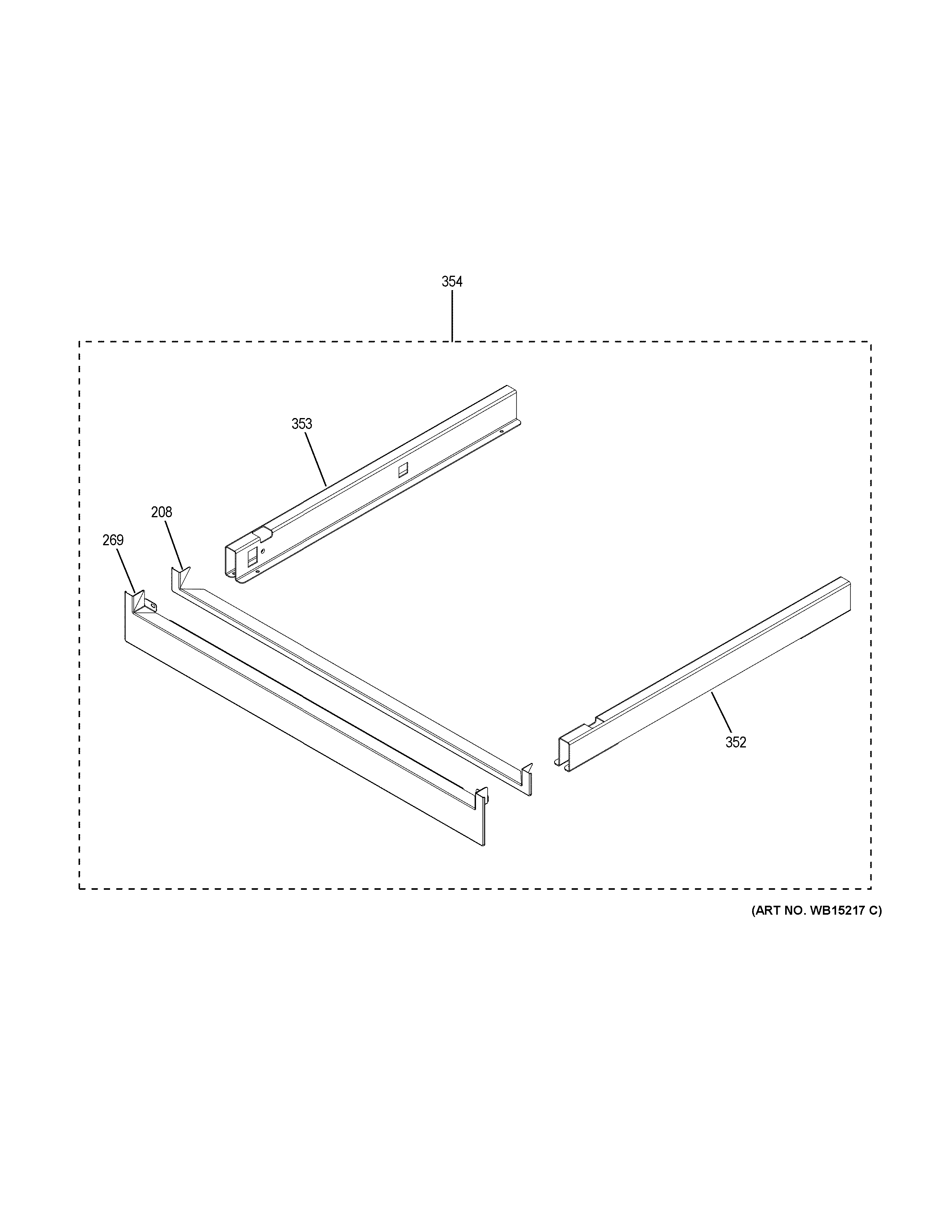 GE PT7550DF9WW pedestal diagram
