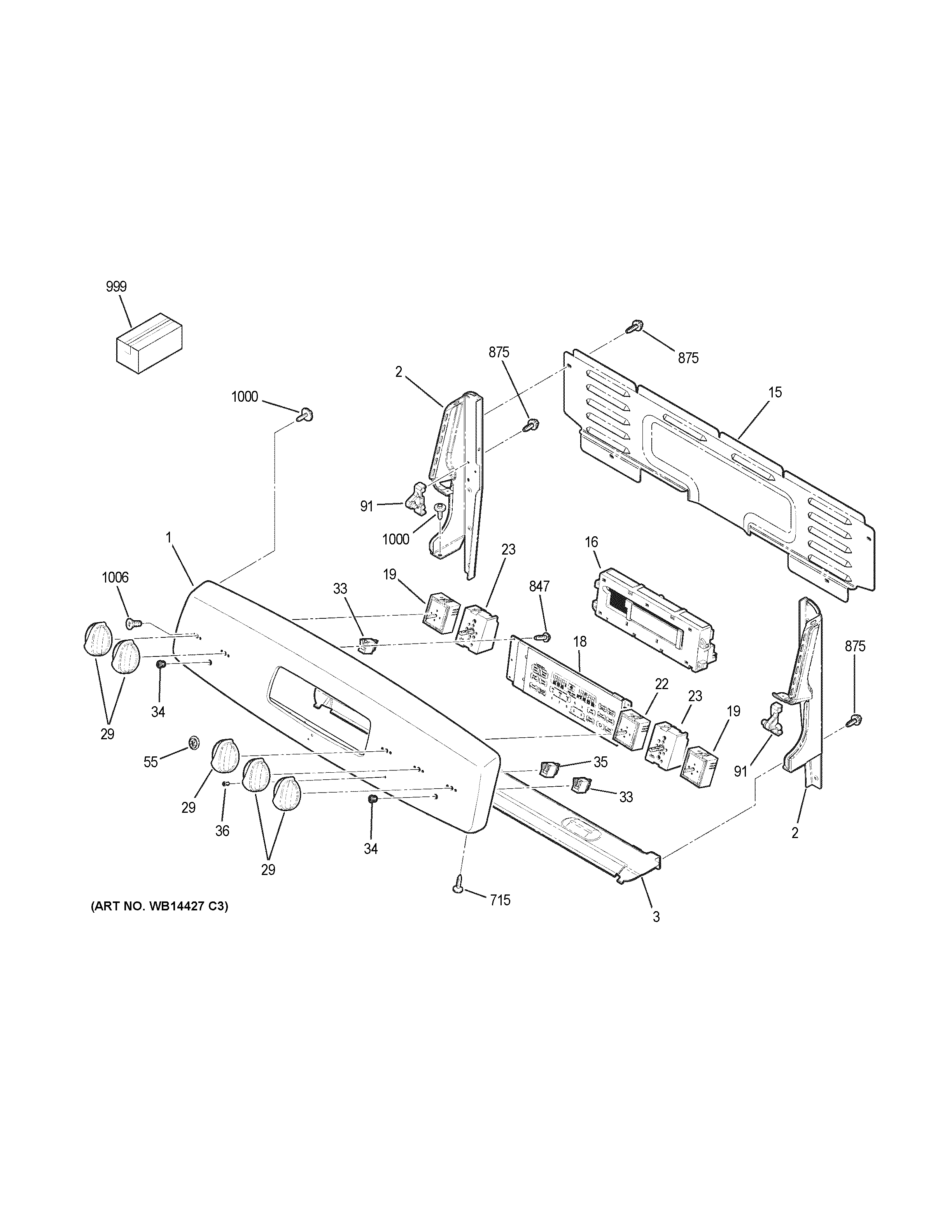 GE JBP77SM1SS control panel diagram