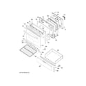 GE JGB635DEK3WW door & drawer parts diagram