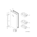 GE GFE28HSKISS fresh food door - rh diagram