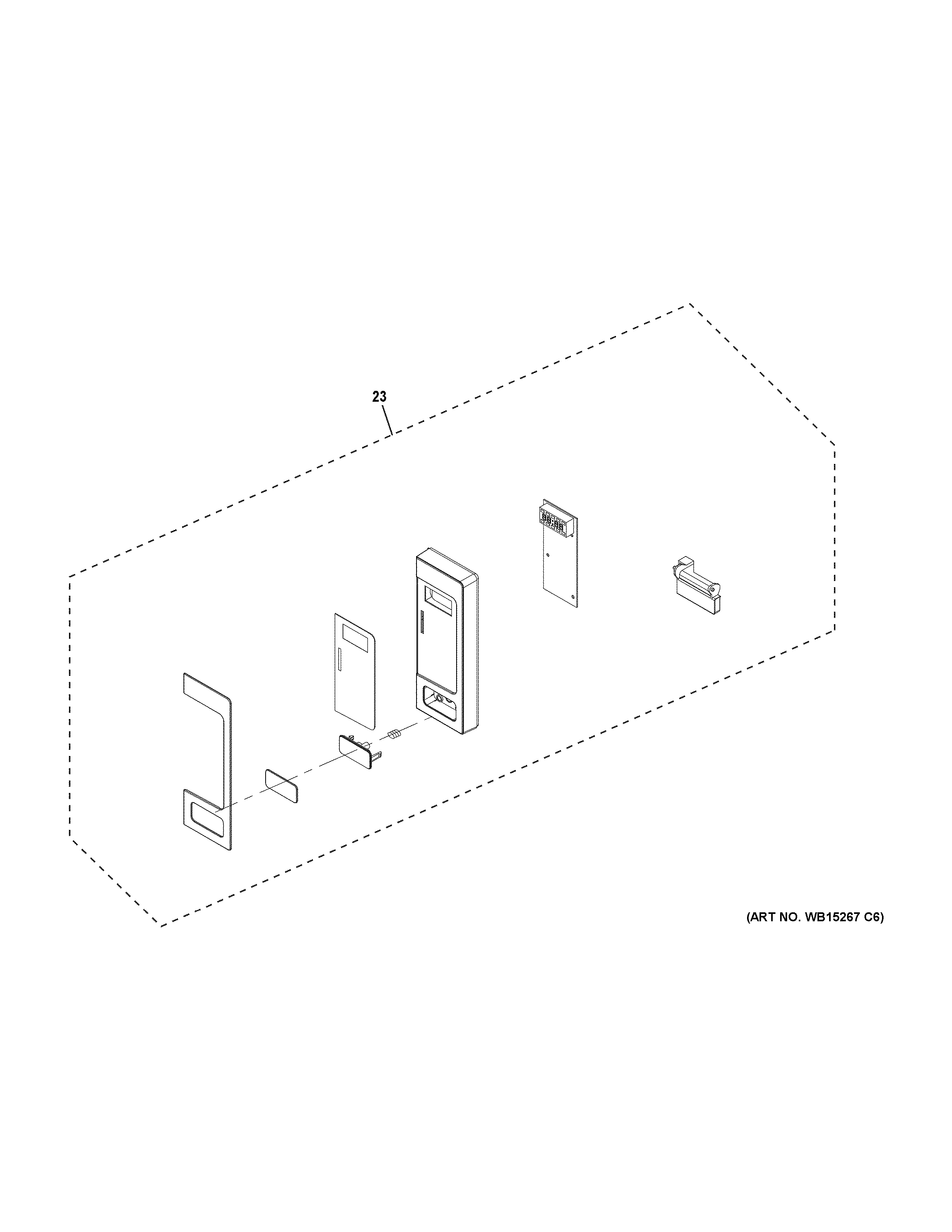GE CEB515P4M1WM control parts diagram