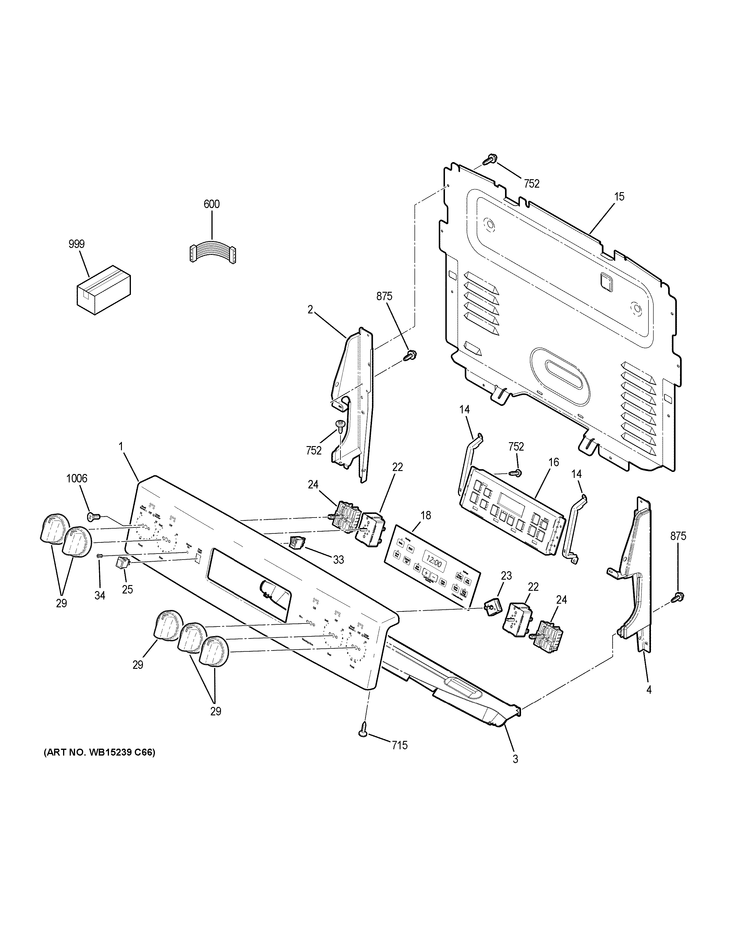 GE JB655SK5SS control panel diagram