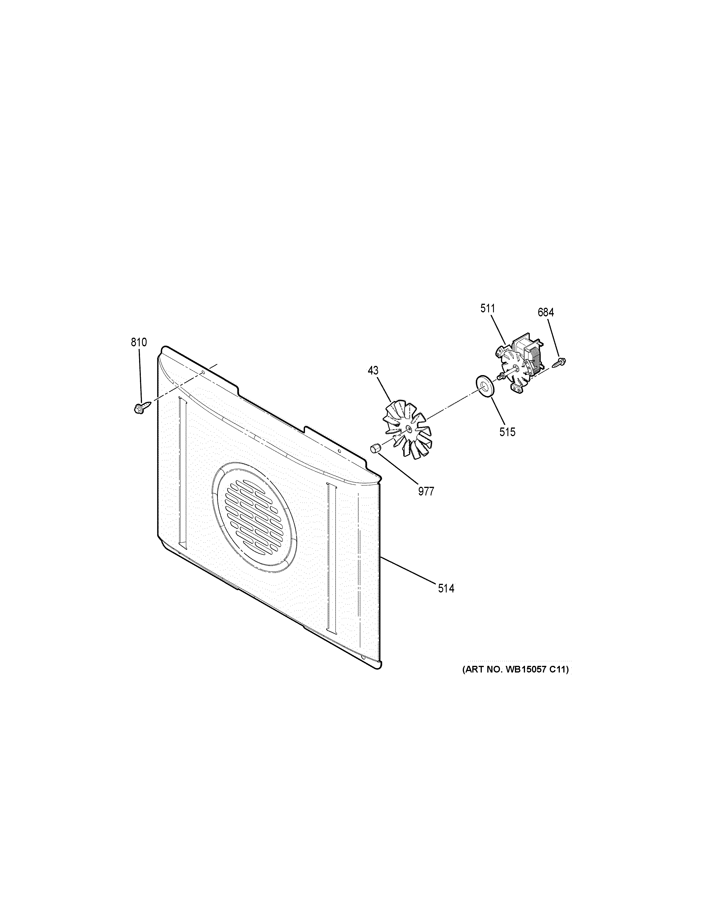 GE JB860BJ7TS convection fan diagram