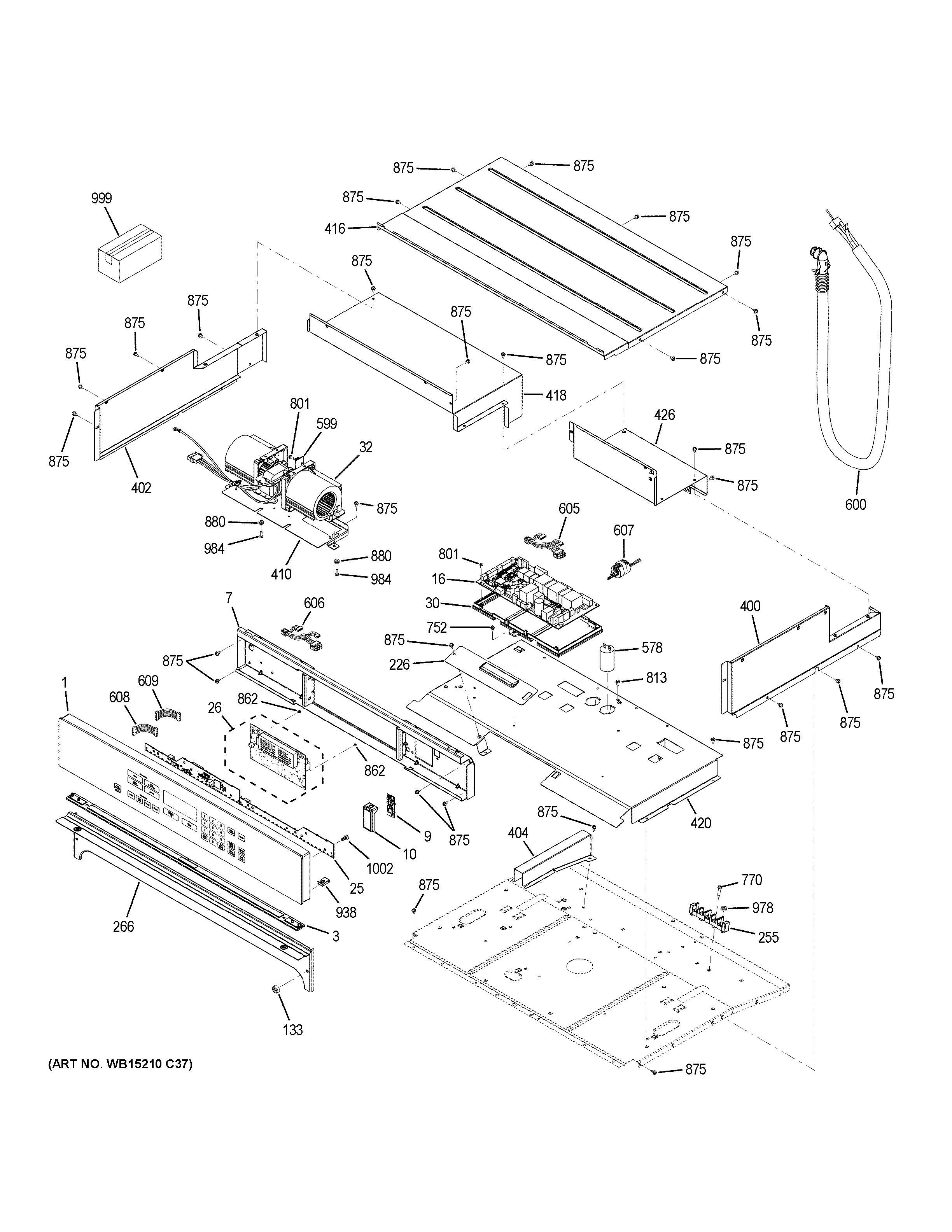 GE CT9050SH4SS control panel diagram