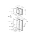 GE GTS21FGKDBB doors diagram