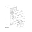 GE GTS21FGKDBB shelves & drawers diagram