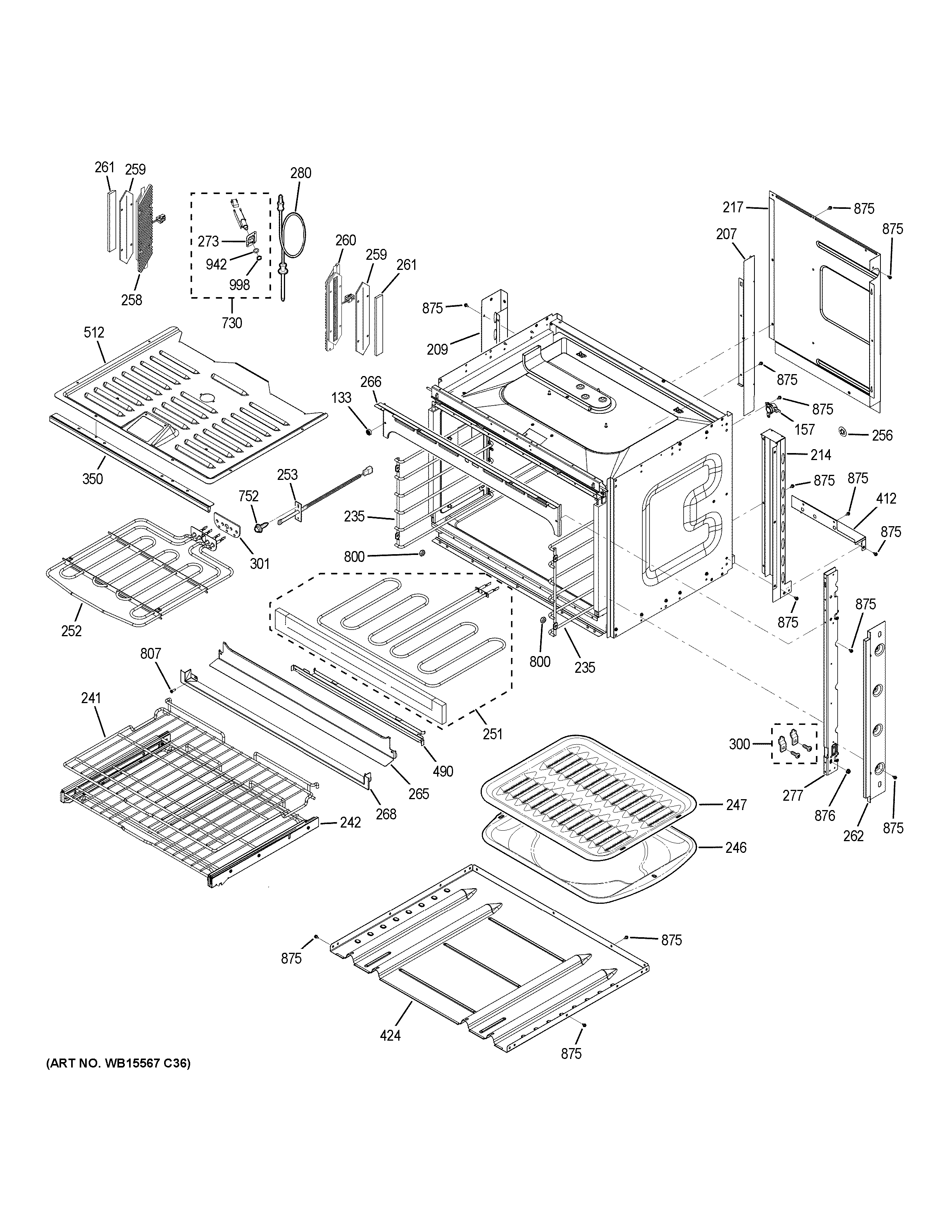 GE ZET1PH2SS body parts diagram