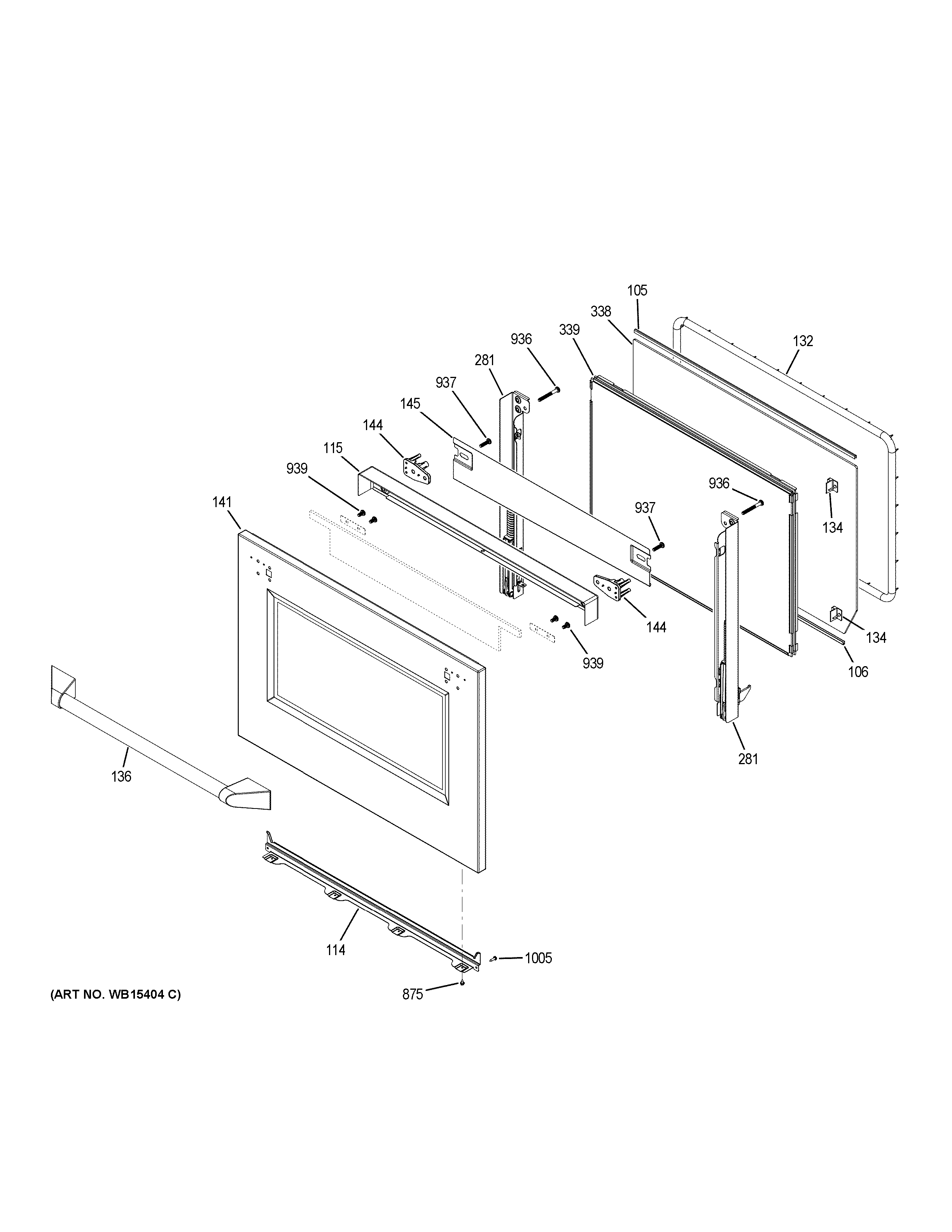 GE ZET2PH2SS lower door diagram