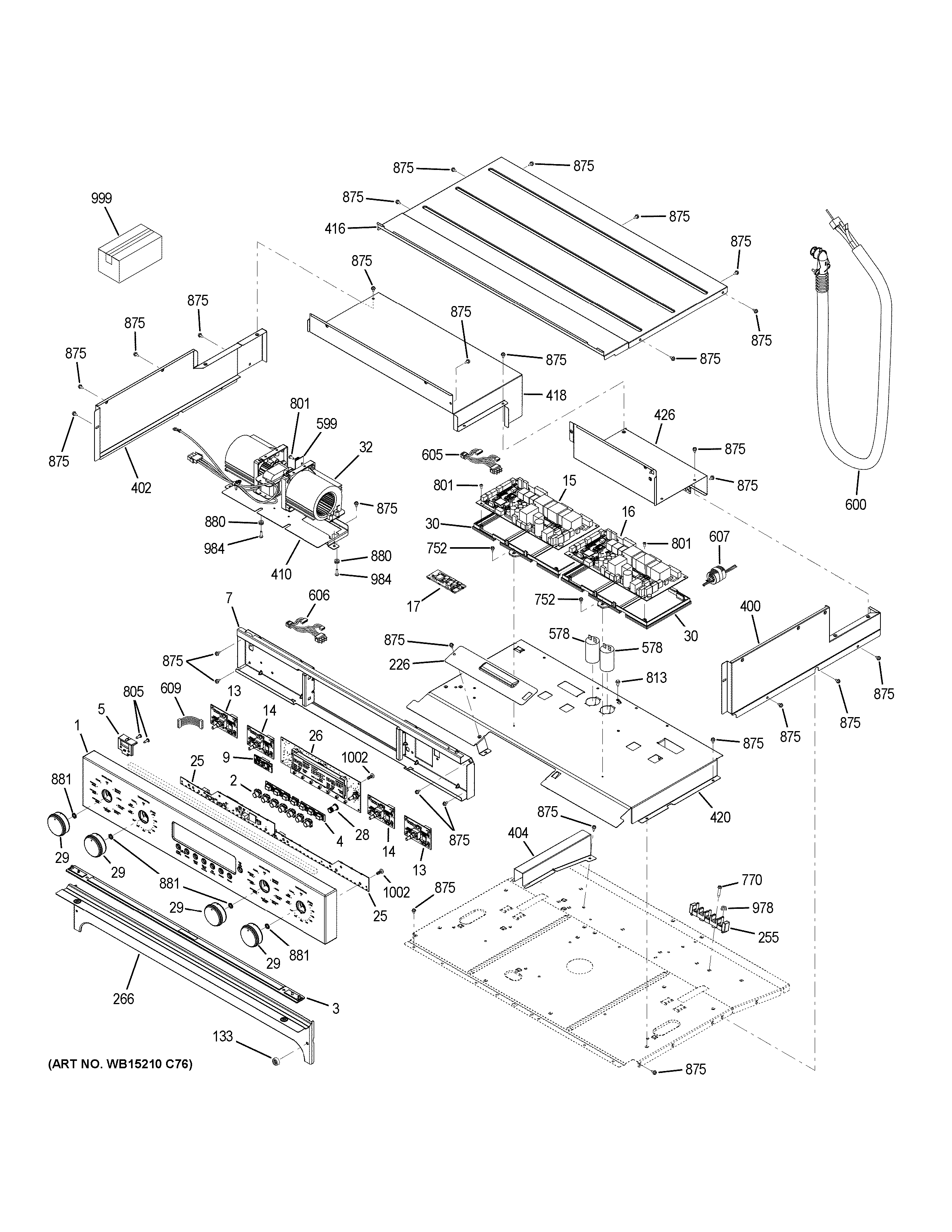 GE ZET2SH3SS control panel diagram